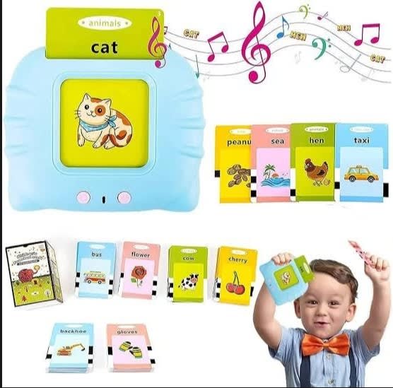 Talking Flash Card Learning Device for Kids – 112 Cards & 224 Words Educational Toy 4