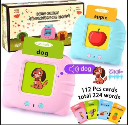 Talking Flash Card Learning Device for Kids – 112 Cards & 224 Words Educational Toy 6