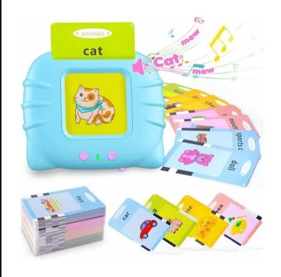 Talking Flash Card Learning Device for Kids – 112 Cards & 224 Words Educational Toy