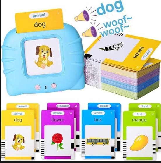 Talking Flash Card Learning Device for Kids – 112 Cards & 224 Words Educational Toy 7