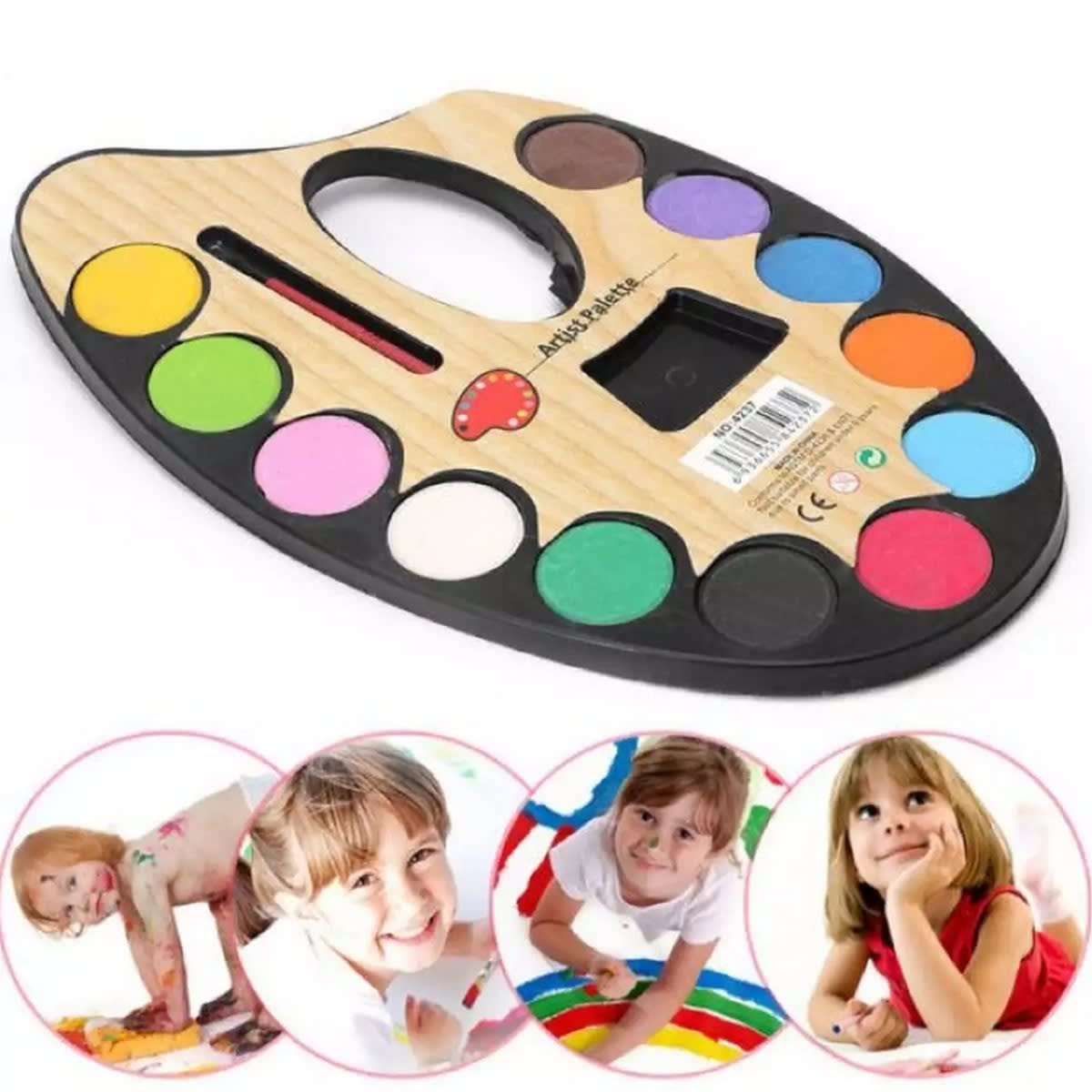 Galaxy Toys Kids Painting Set with Brush – Water Paints Art Kit for Children 3
