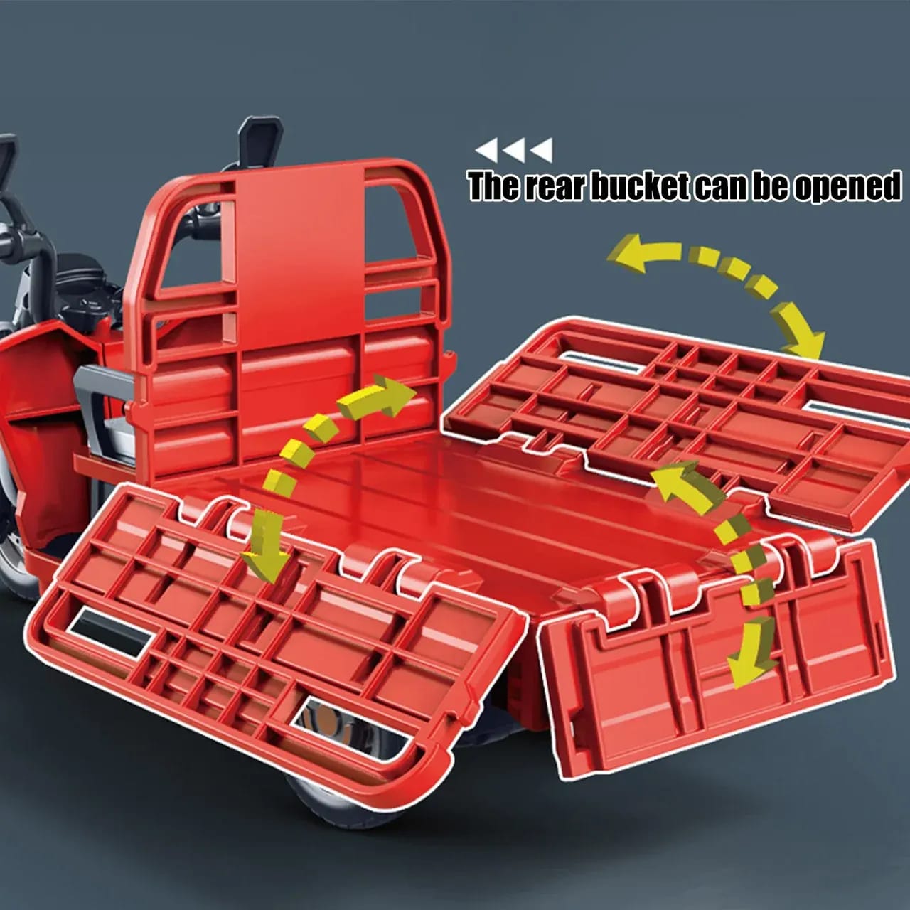 1:15 Scale Diecast Loader Rickshaw with Light, Sound & Smoke Effect 8