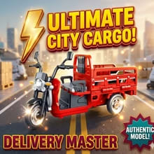 1:15 Scale Diecast Loader Rickshaw with Light, Sound & Smoke Effect 12