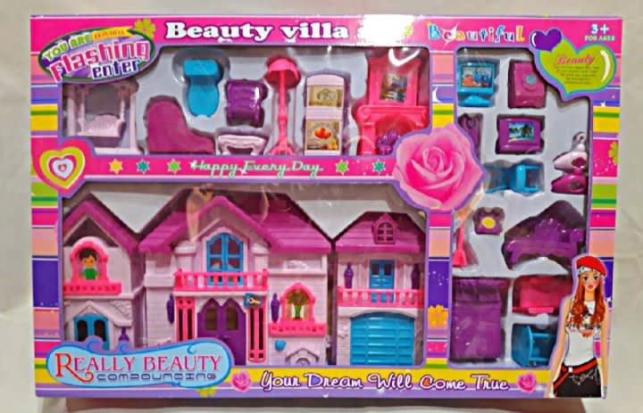 Big Doll House Beauty Villa Set for Kids – Luxury Doll Play House for Girls 6