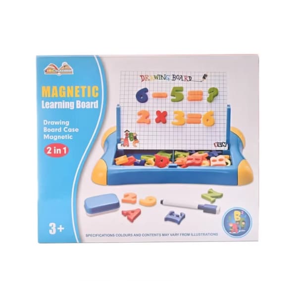2-in-1 Magnetic Learning & Drawing Board for Kids – Educational Alphabet & Writing Toy