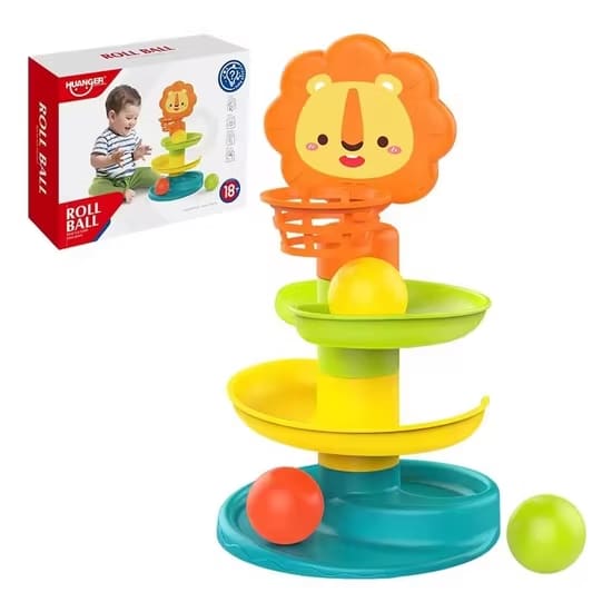 3-Layer Rolling Ball Tower Toy for Toddlers – Colorful Educational Ramp Race Track