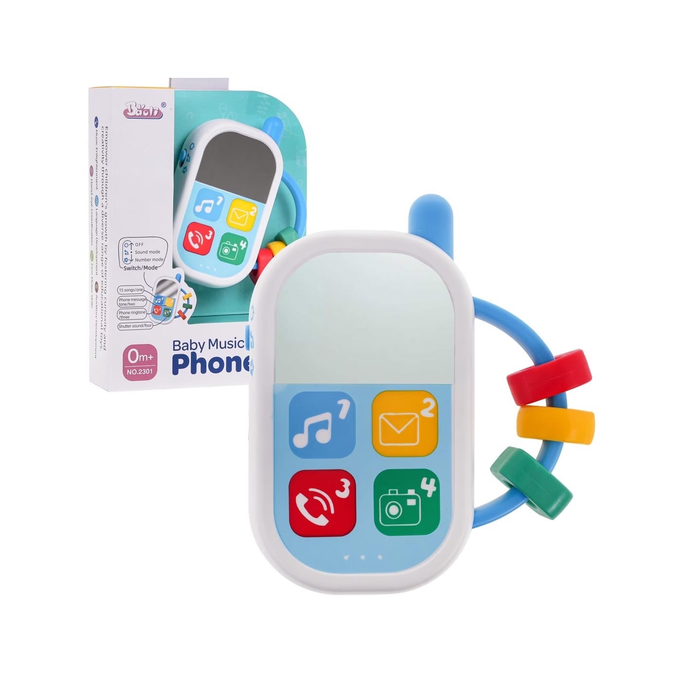 Baby Musical Phone Toy for Early Learning – Interactive Light & Sound Educational Toy