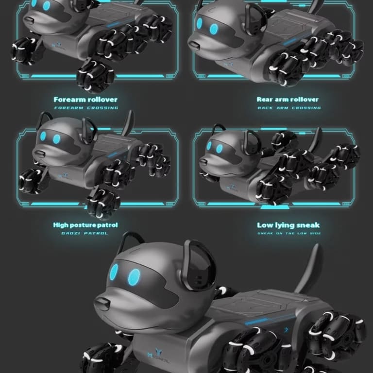8WD RC Stunt Robot Dog with Lights, Music & Remote Control 3