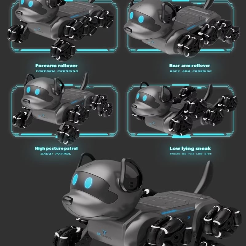 8WD RC Stunt Robot Dog with Lights, Music & Remote Control 4
