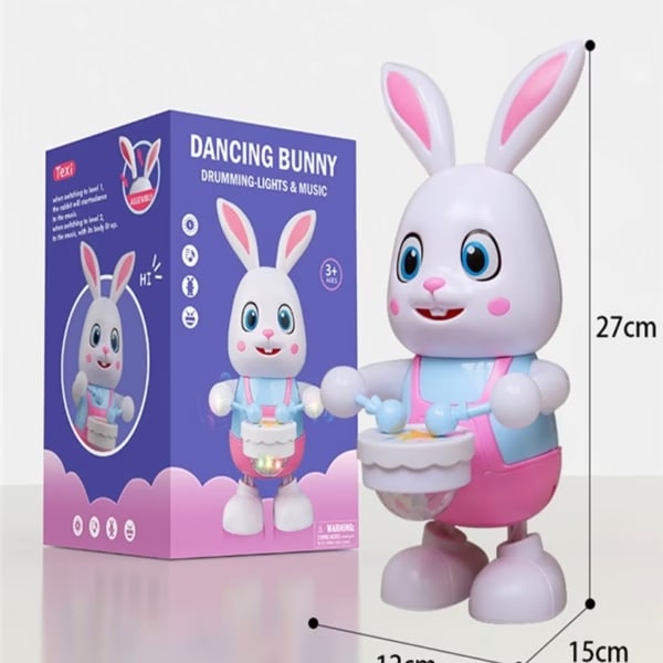 Dancing Bunny Rabbit Toy with Lights & Music – Interactive Musical Bunny for Kids 4