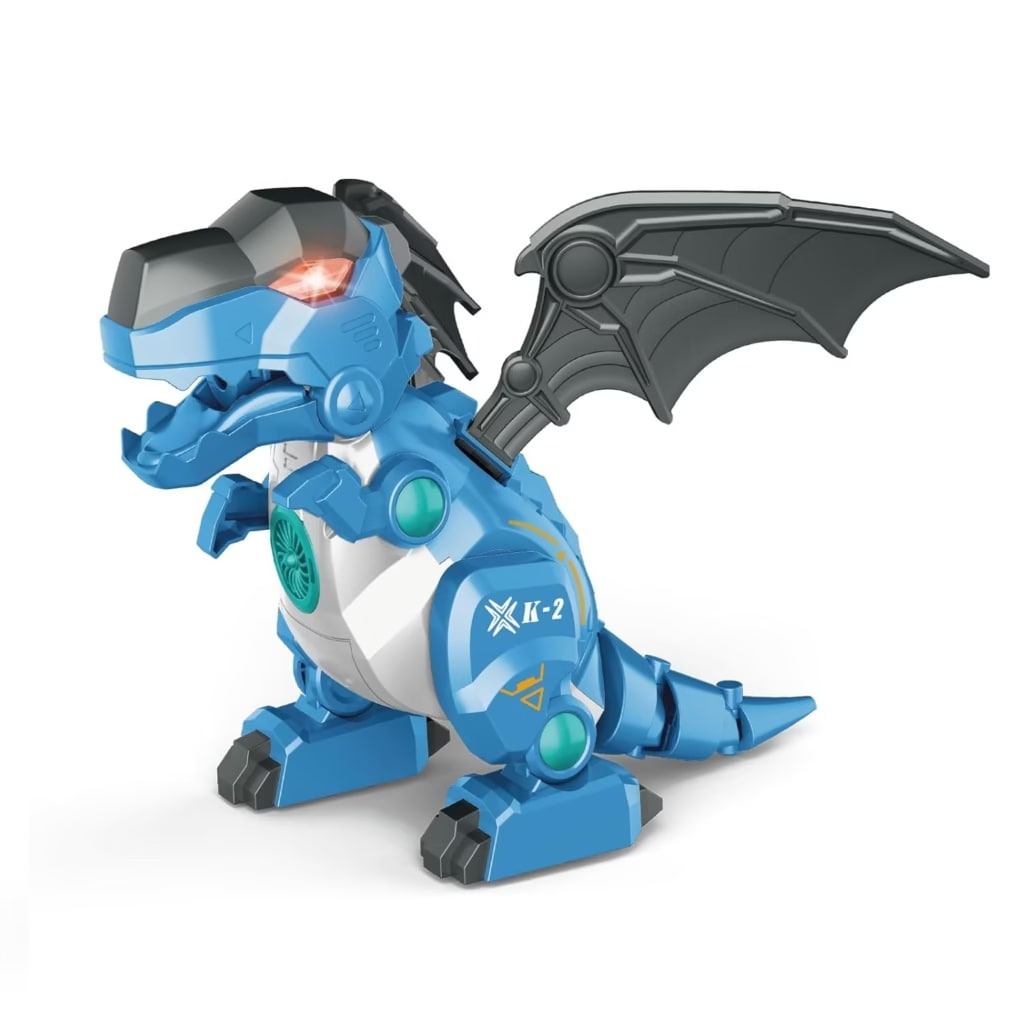Electric Spray Dinosaur Toy with Lights & Music – Walking Mist Dinosaur for Kids