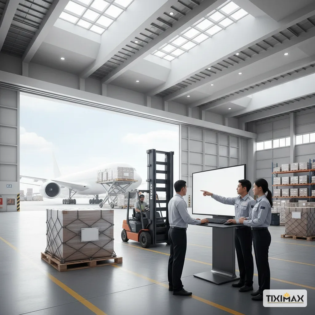 Công nhân điều tiết hàng hóa 