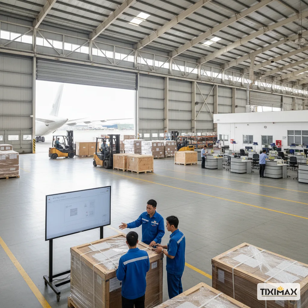 Nhân sự Tiximax giải đáp dịch vụ làm thủ tục hải quan là gì cho nhân viên