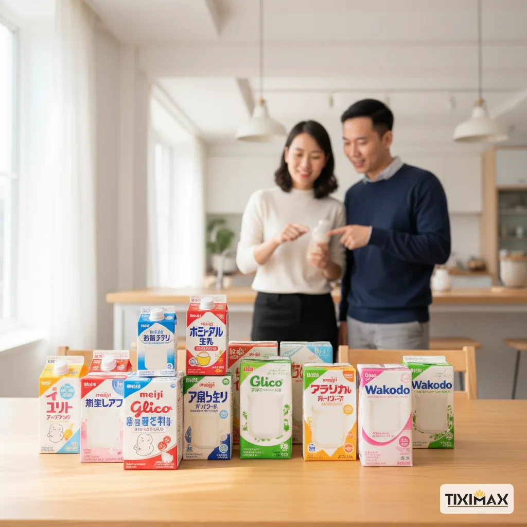 Ba mẹ an tâm sử dụng sữa Nhật cho bé