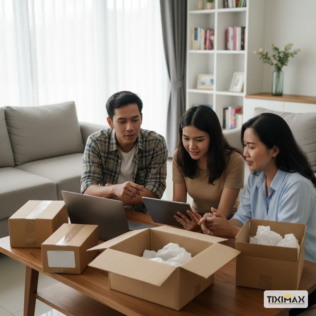 Khách hàng tìm kiếm sản phẩm trên top các web mua hàng Indonesia uy tín.