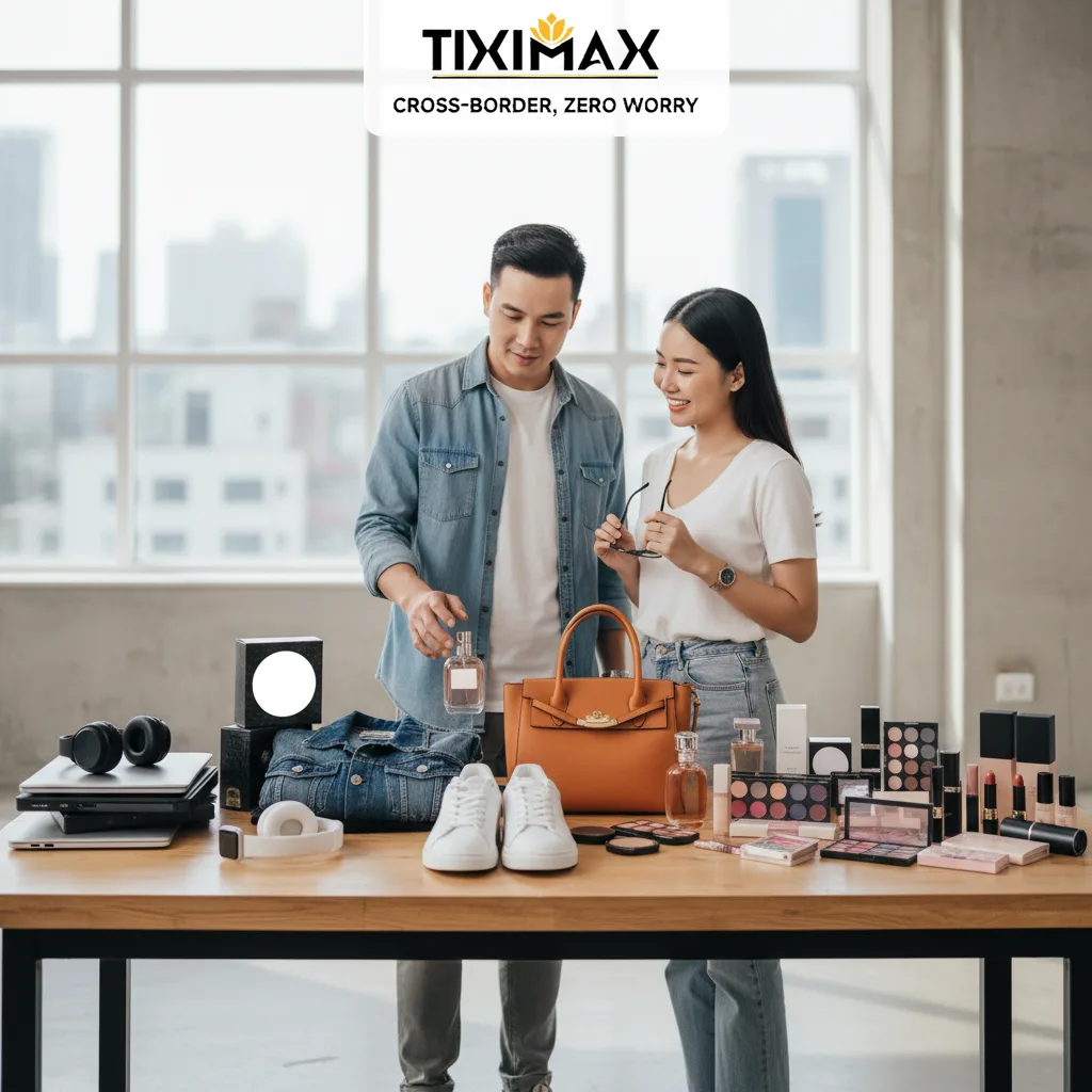 Hai người tìm hiểu về cách order hàng Mỹ
