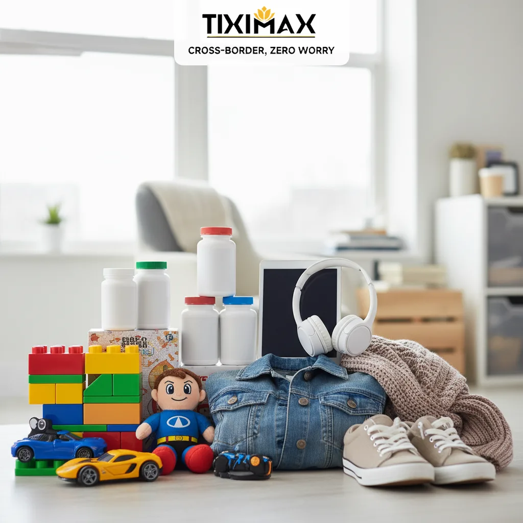 Nhiều sản phẩm đồ chơi, điện tử, thời trang, thực phẩm chức năng.