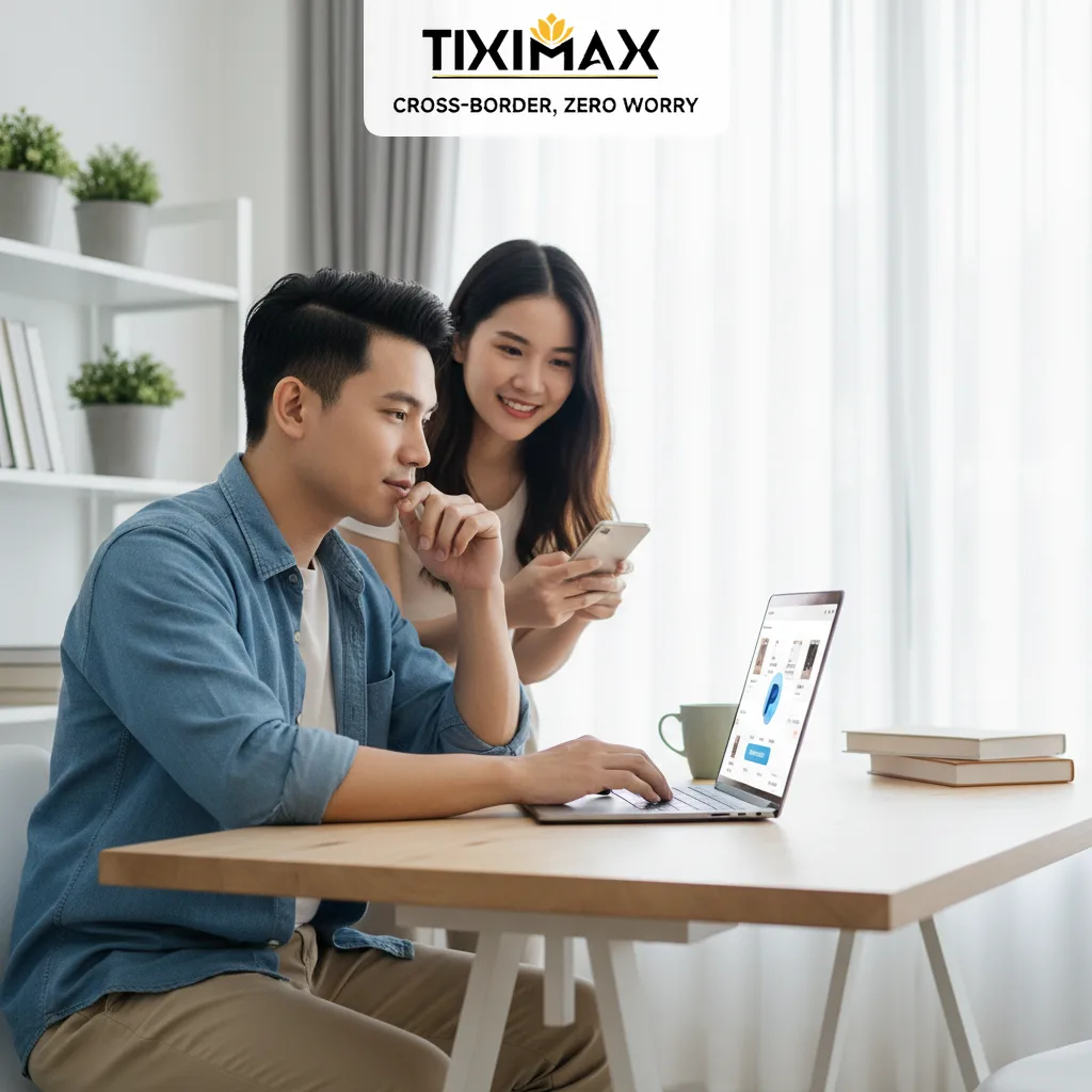 Nhiều kiện hàng bọc nilon tại kho, có nhân viên Tiximax.
