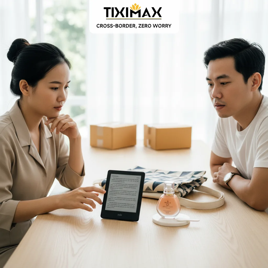 Cặp đôi cân nhắc mua hàng trên Amazon có rẻ hơn không
