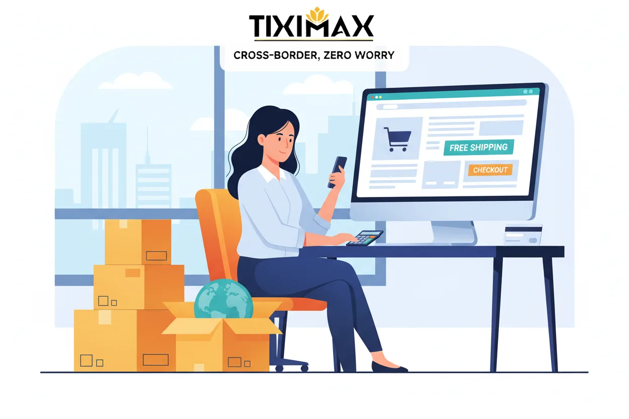 Người phụ nữ mua hàng trên Amazon được miễn phí ship với các chương trình ưu đãi đặc biệt