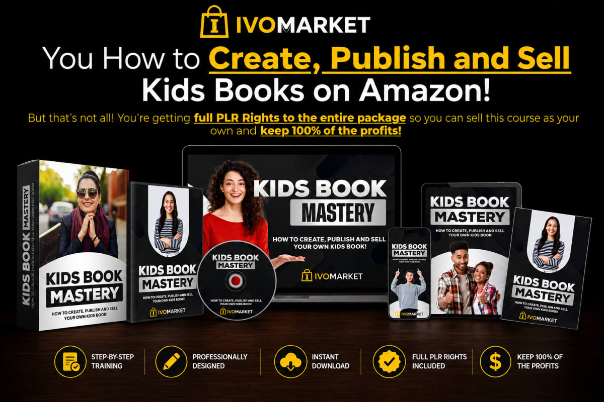 Kids Book Mastery PLR – Amazon KDP Course with Full PLR Rights
