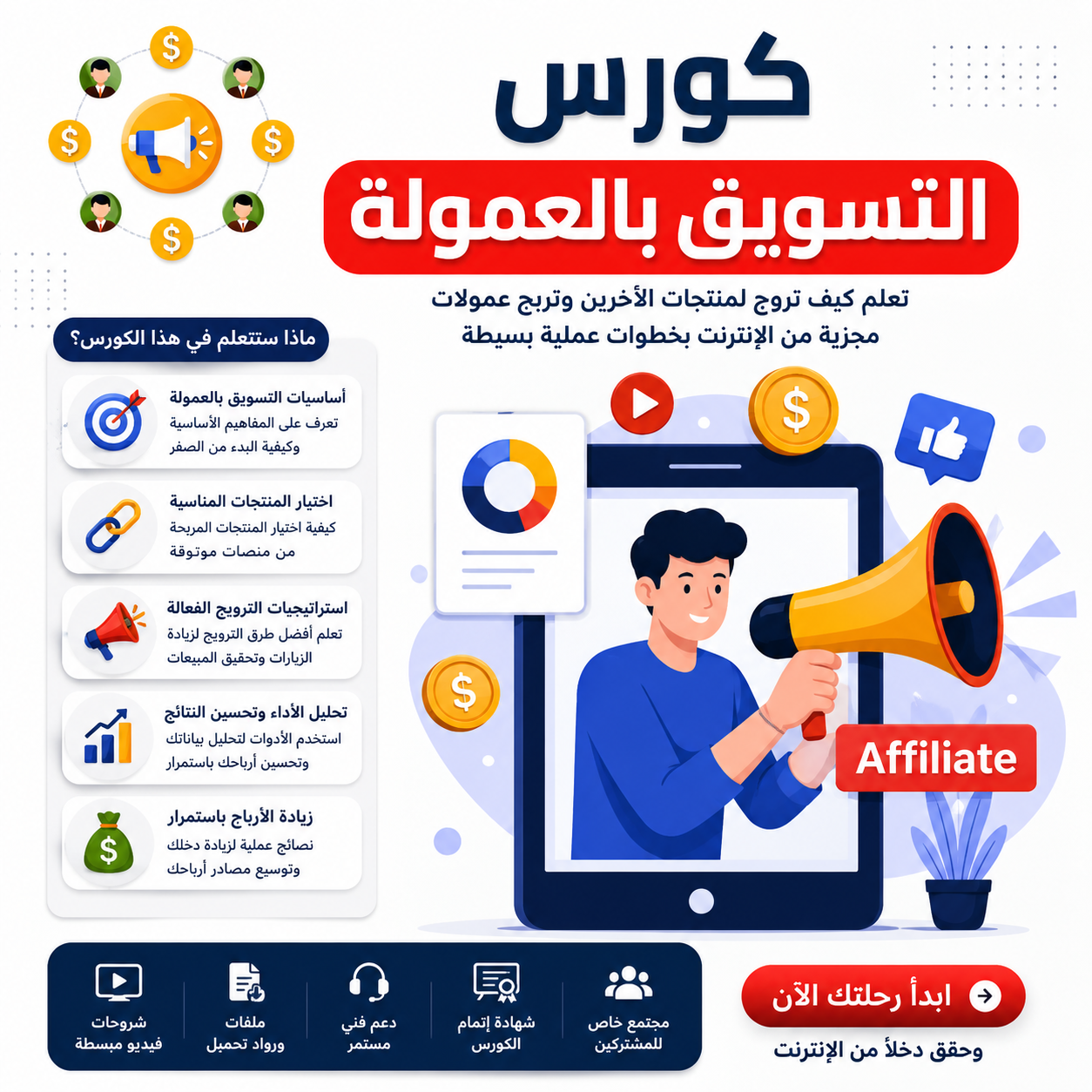 كورس التسويق بالعمولة: من الصفر إلى الاحتراف