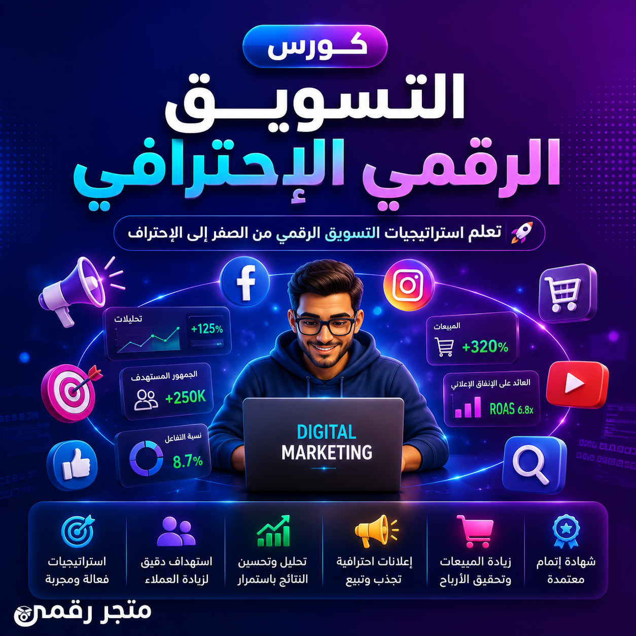 كورس التسويق الرقمي الاحترافي من الصفر إلى الخبير
