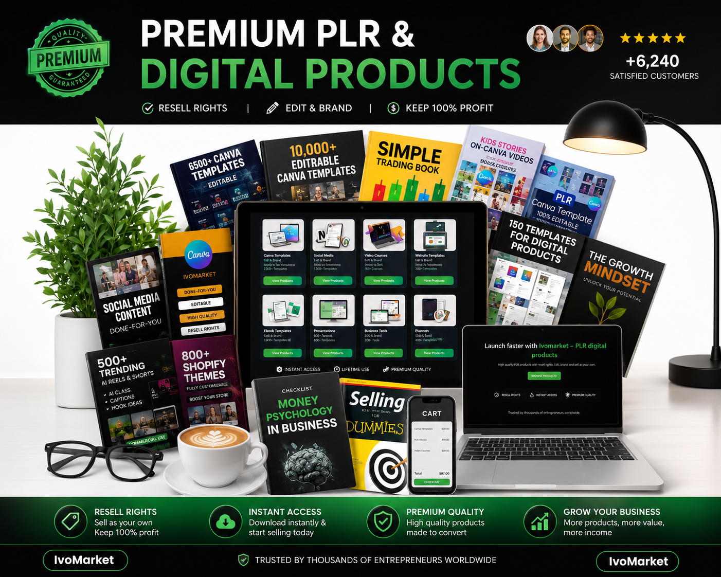 Mega Digital PLR Bundle — Ivomarket (Commercial Rights)