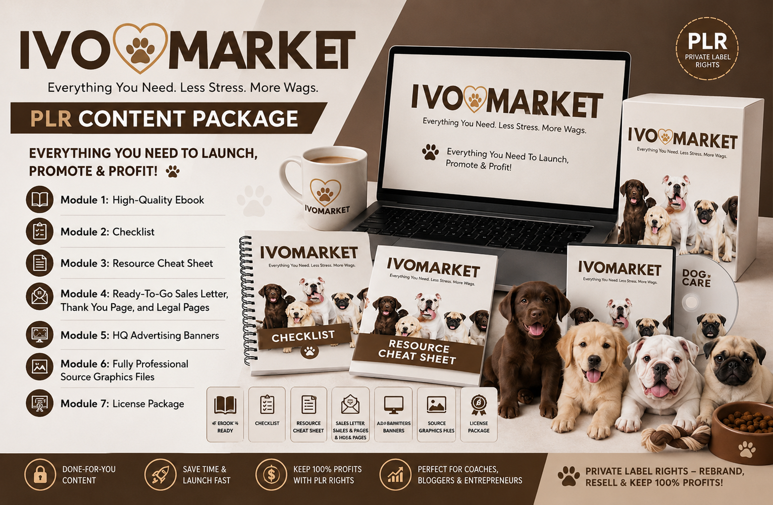 Dog Care PLR Package Ebook and Resell Rights