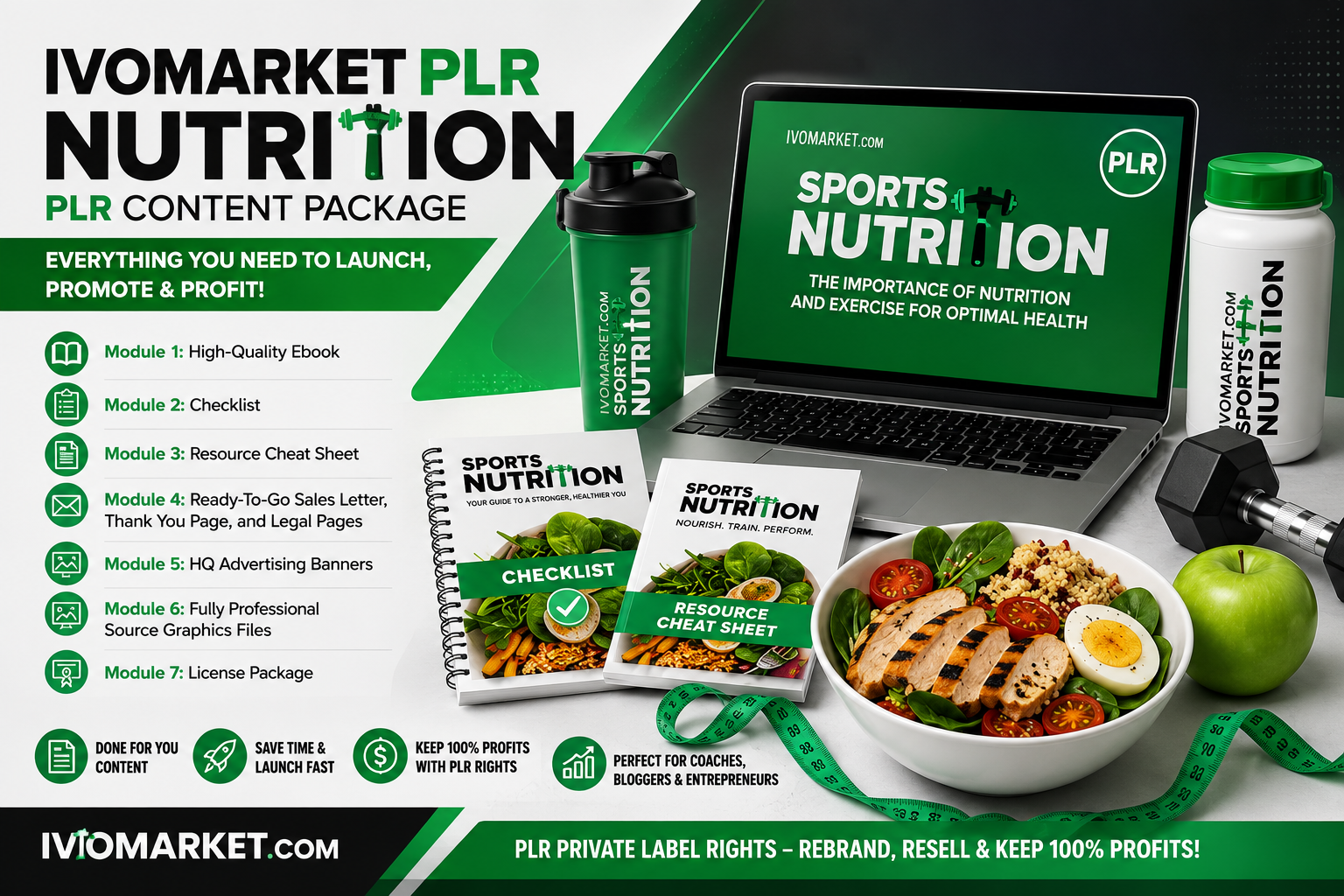 Sports Nutrition PLR Package – Ebook & Resell Rights