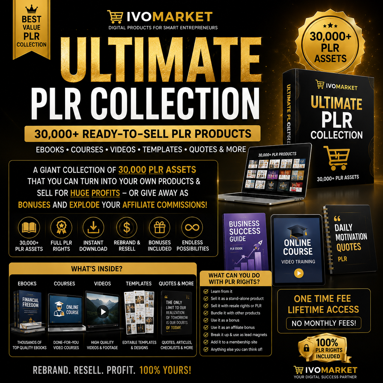 Ultimate PLR Collection – 30,000+ Ready-to-Sell Digital Products