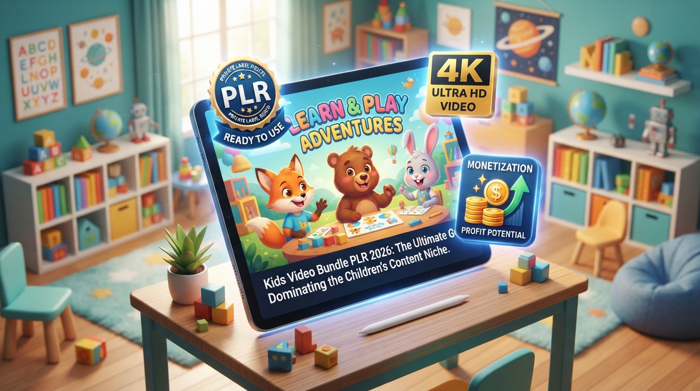 Kids Video Bundle PLR 2026: The Ultimate Guide to Dominating the Children's Content Niche