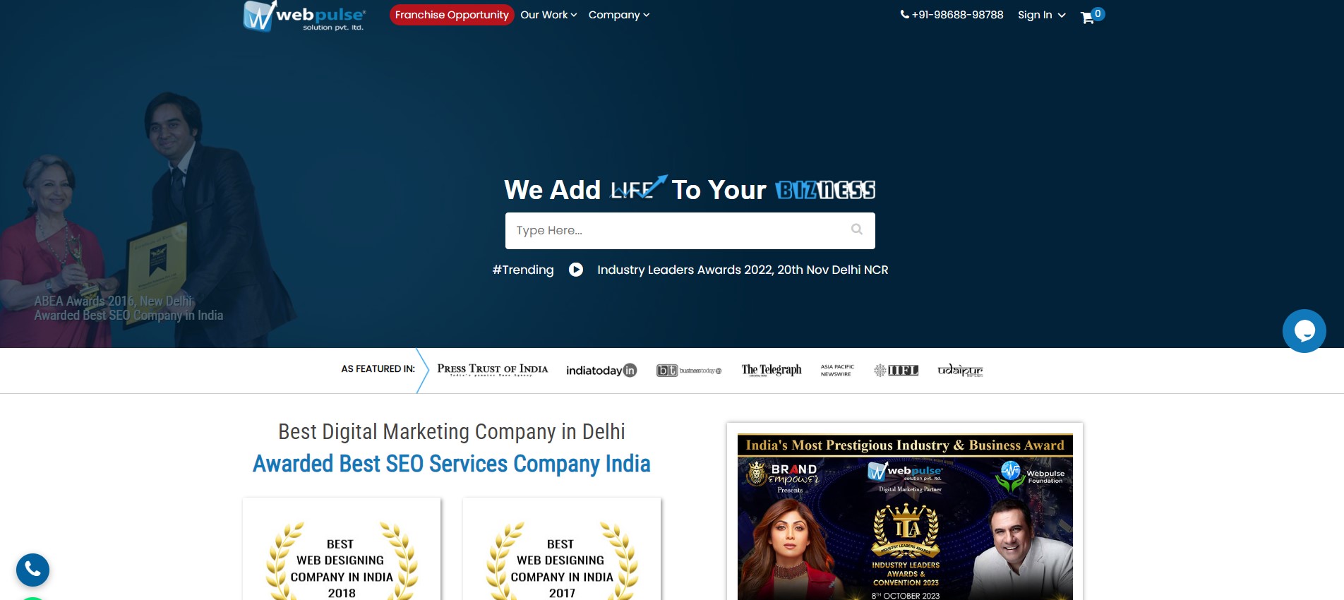 Top 10 Website Designing Company in Delhi