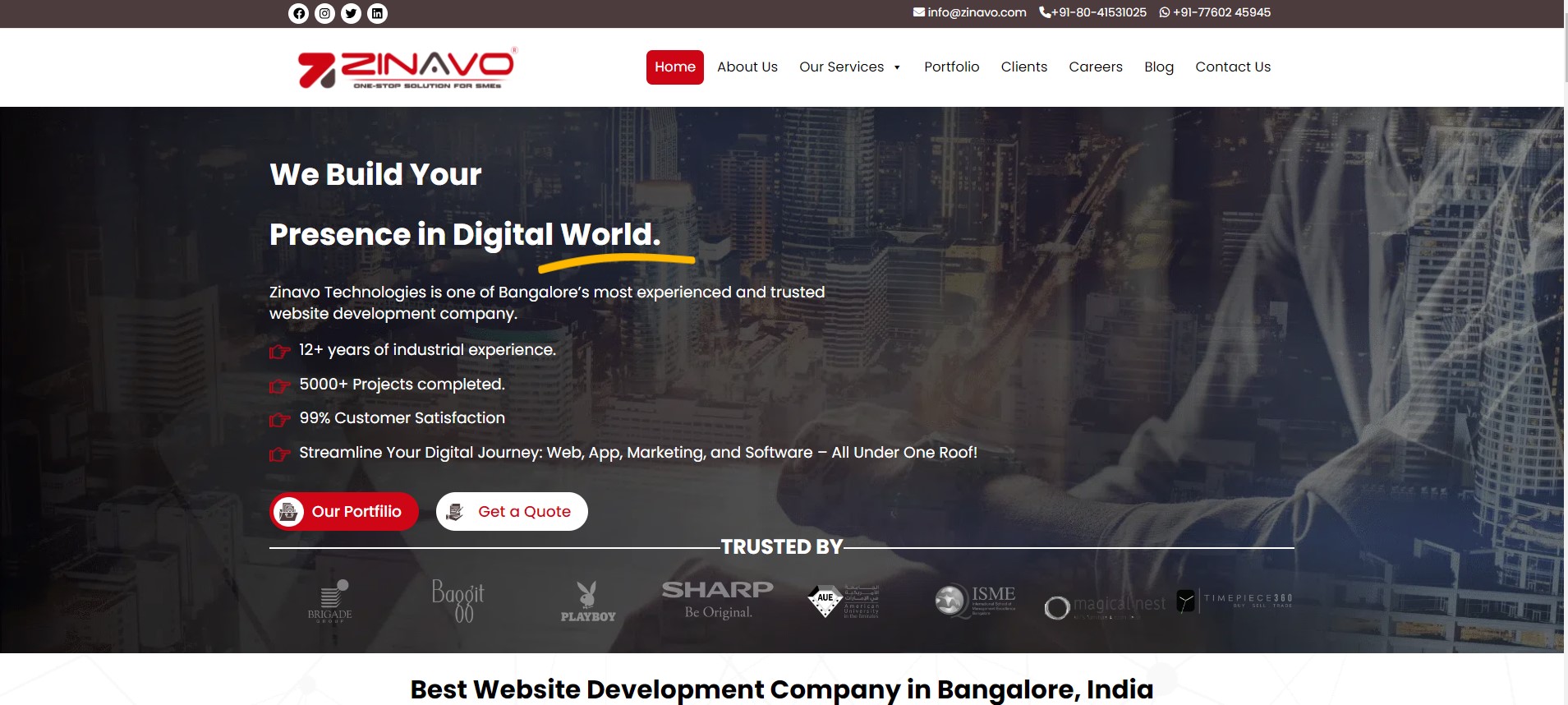 Top 10 Website Designing Companies in Benglore