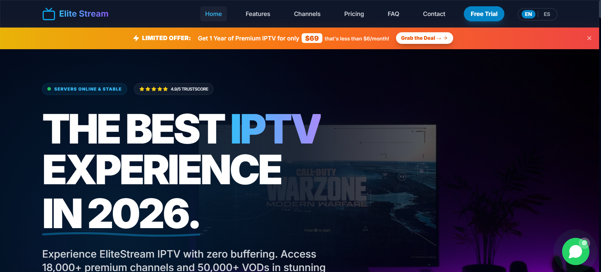 IPTV subscription service