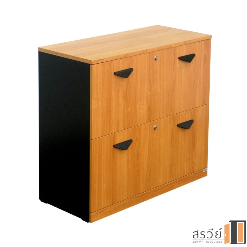 ตู้ลิ้นชักไม้ ITK รุ่น F-792-WFS สีเชอร์รี่-ดำ