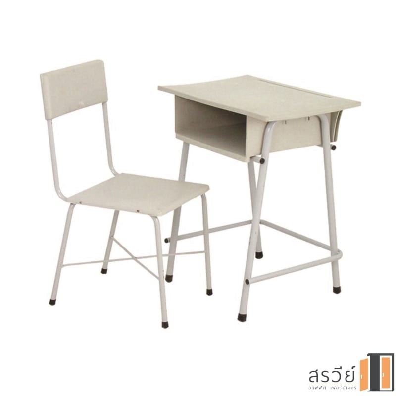 โต๊ะนักเรียน สปช. พลาสติก SR รุ่น R-74 สีเทา