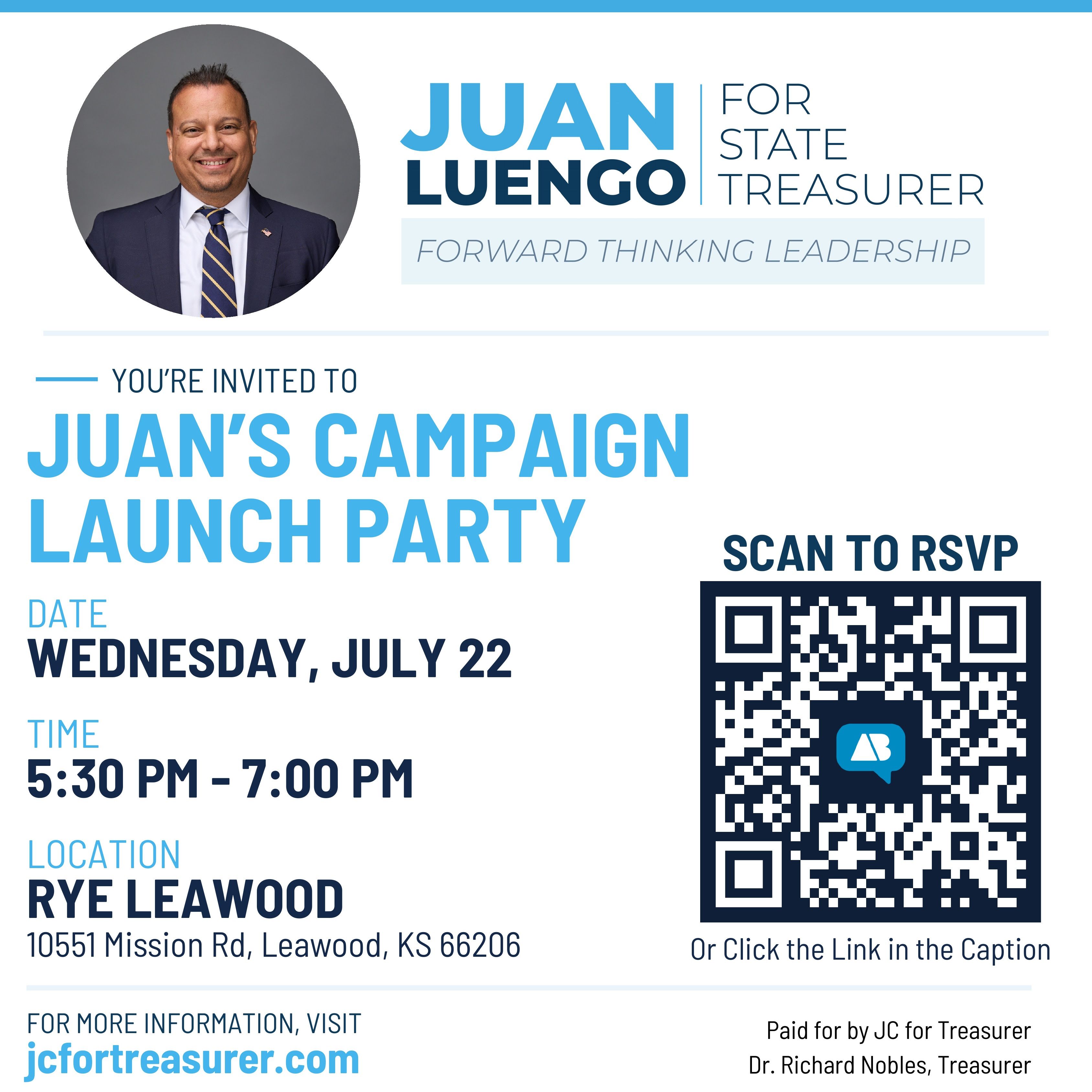 Juan for Treasurer Campaign Kickoff
