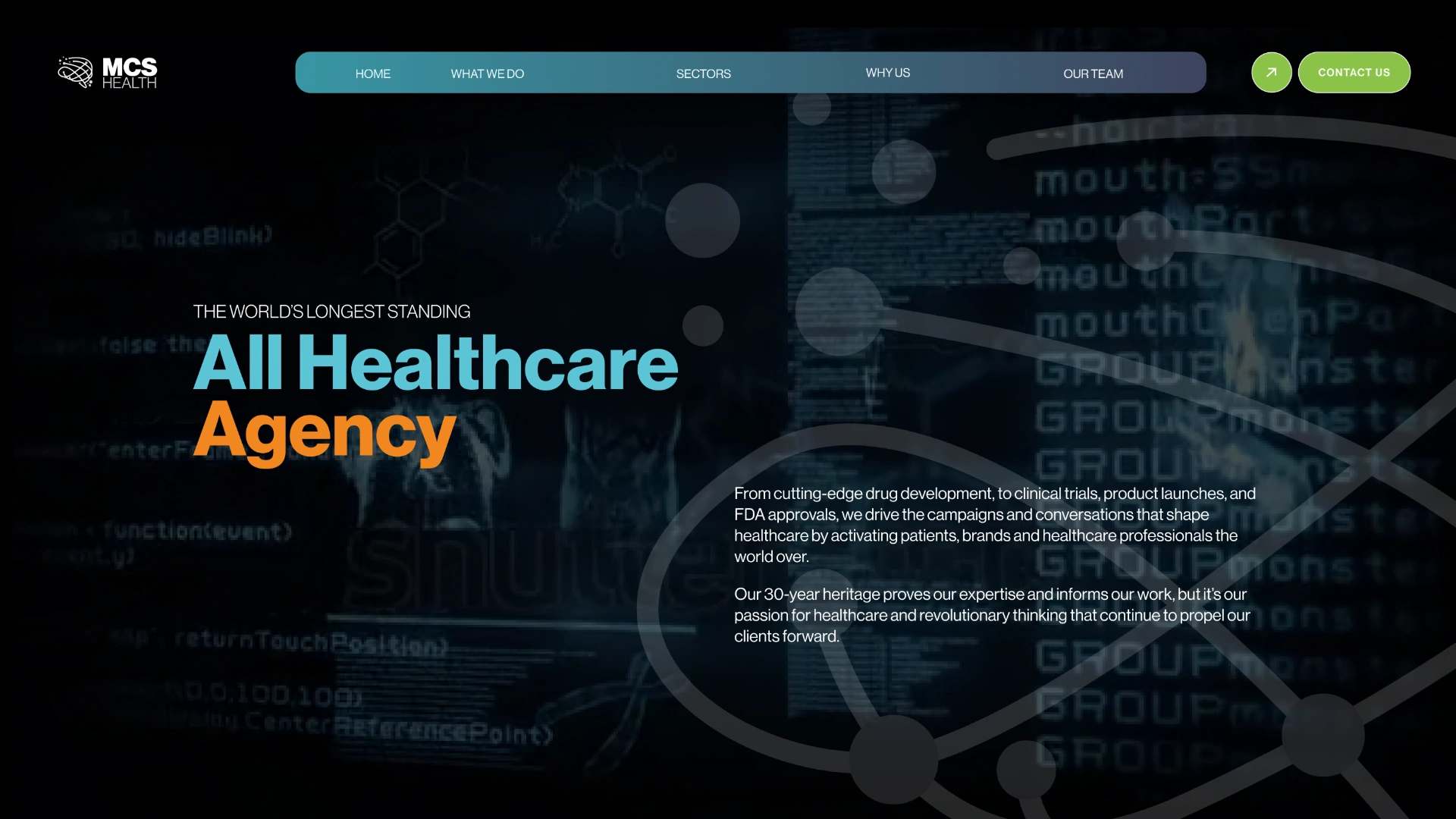 MCS Healthcare PR: Redesigning the Website of an established PR Agency expert in Healthcare