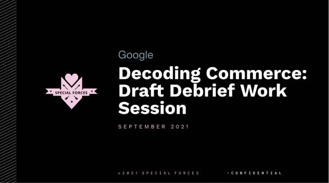 Google: Special Forces Insights Deck for Google