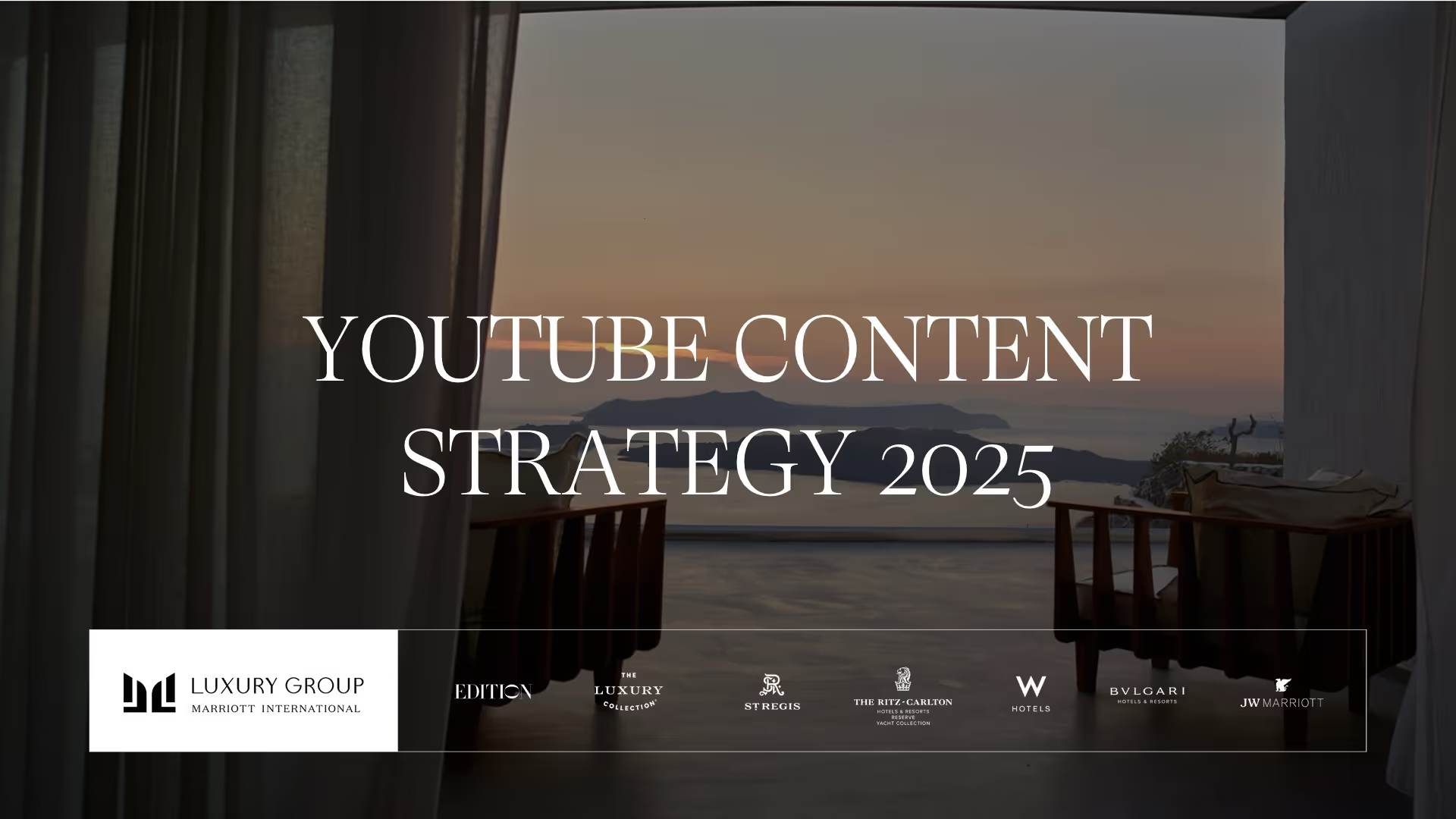Strategic narrative design: Marriott Luxury Group