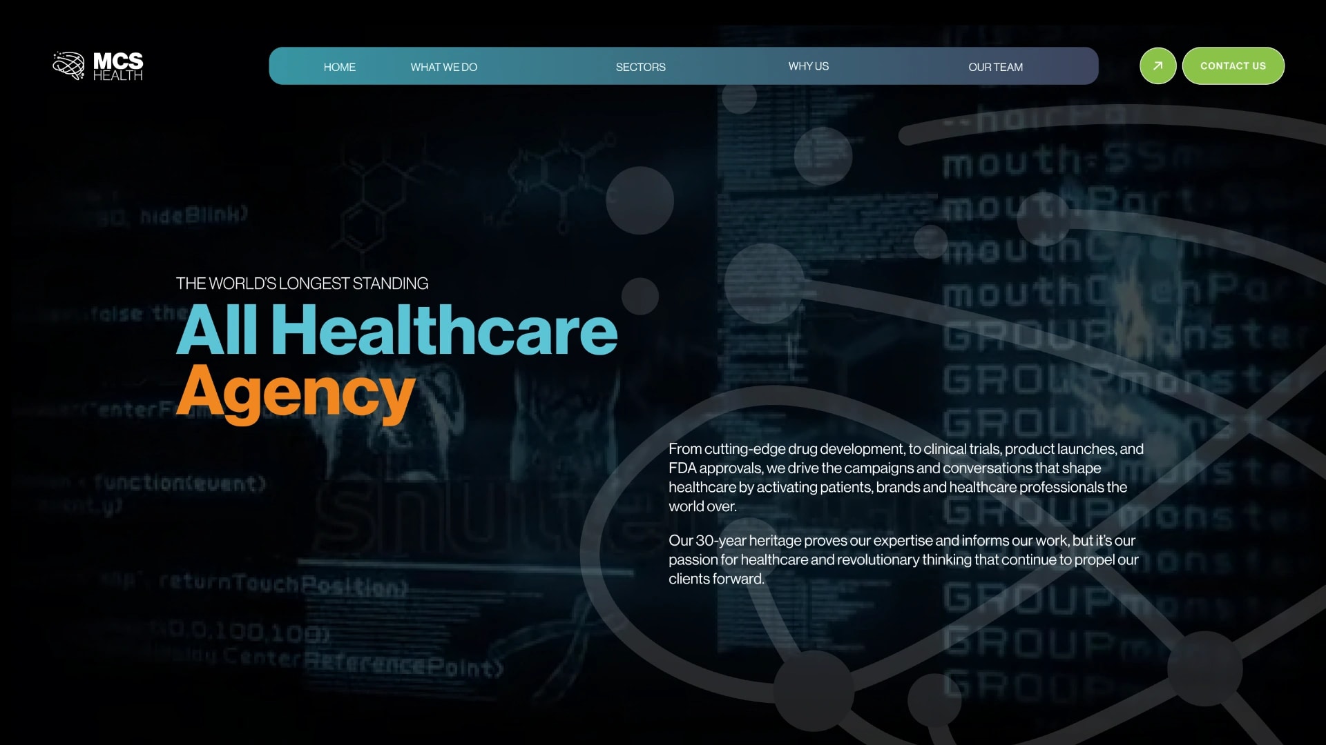 MCS Healthcare PR: Redesigning the Website of an established PR Agency expert in Healthcare