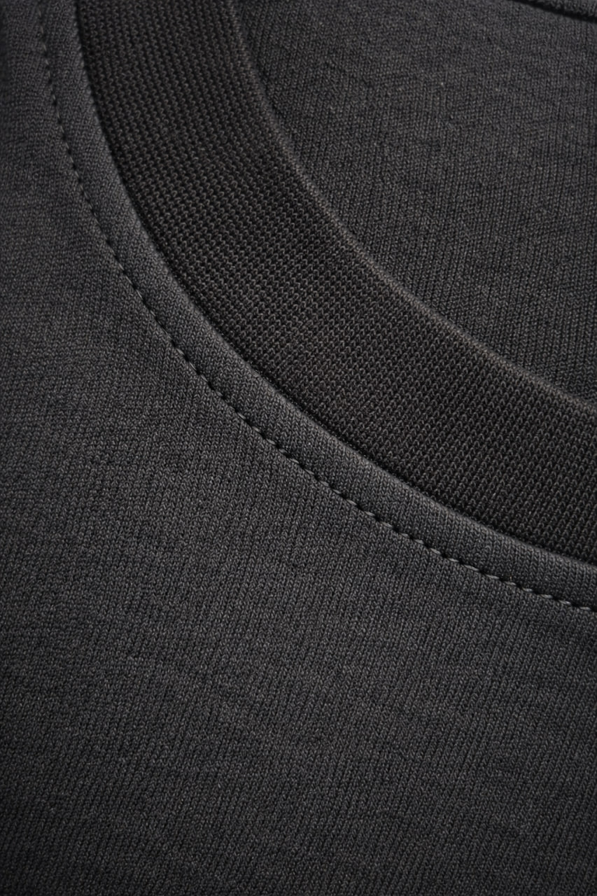 Men’s Cotton Oversized Black T-Shirt – Drop Shoulder Round Neck Solid Tee | Premium Cotton Streetwear T-Shirt t shirts image 3 thumbnail