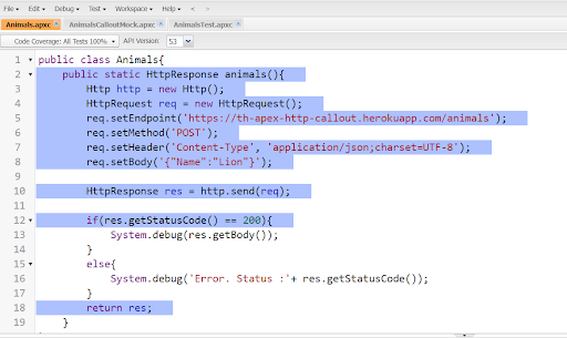 Call Out Method Mock callout in Salesforce to test the Apex rest callout