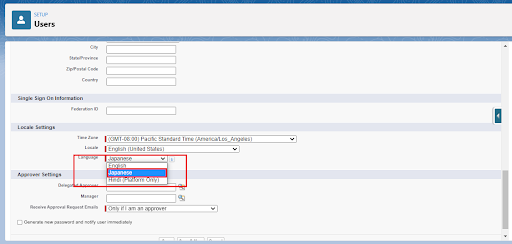 Step5: Now, set the local language of the user to Japanese