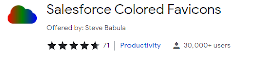 Salesforce Colored Favicons