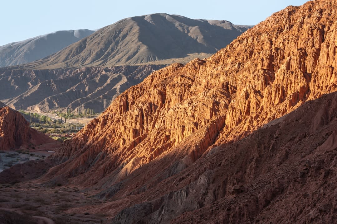 Black volcanic cones and lava fields stretching across the Payunia reserve near Malargüe