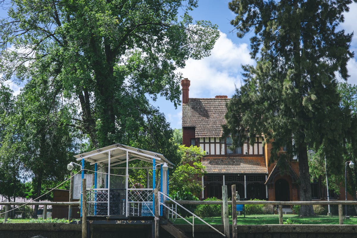 Lush green waterways of the Tigre Delta near Buenos Aires