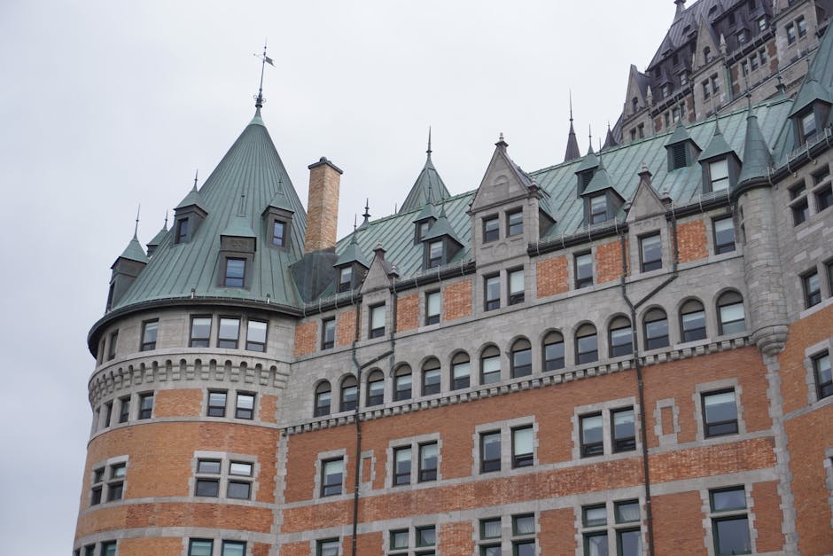 Chateau Frontenac and the Lower Town seen from across the St. Lawrence