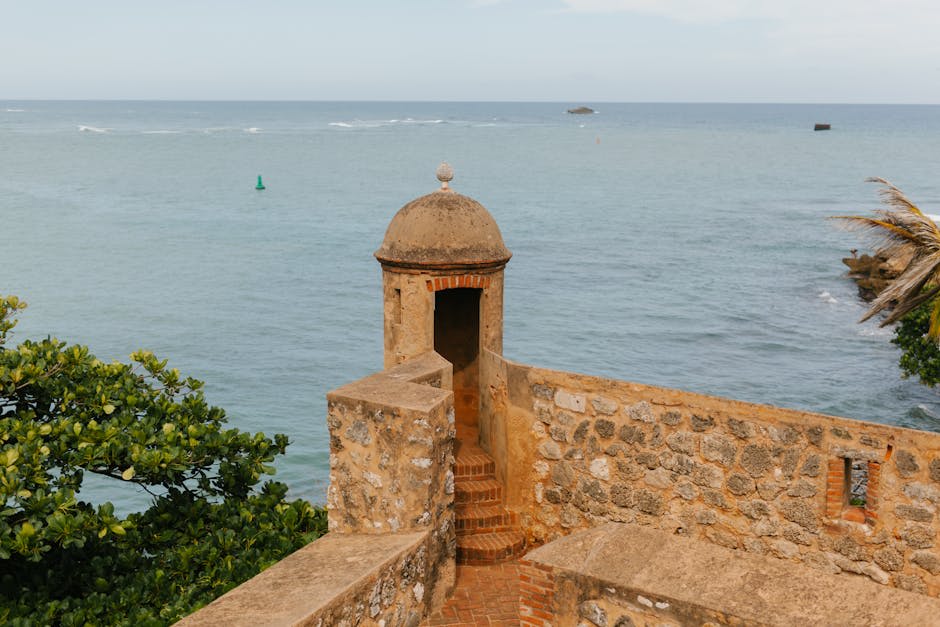 Colonial streetscape in Santo Domingo's historic Zona Colonial